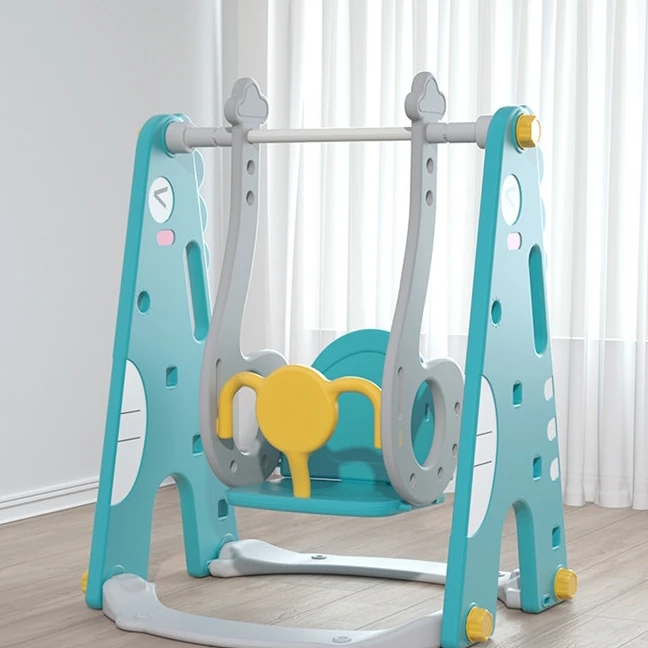 New Style Safety Material 120*83*80CM Plastic Indoor Playground Swing Set For Kids
