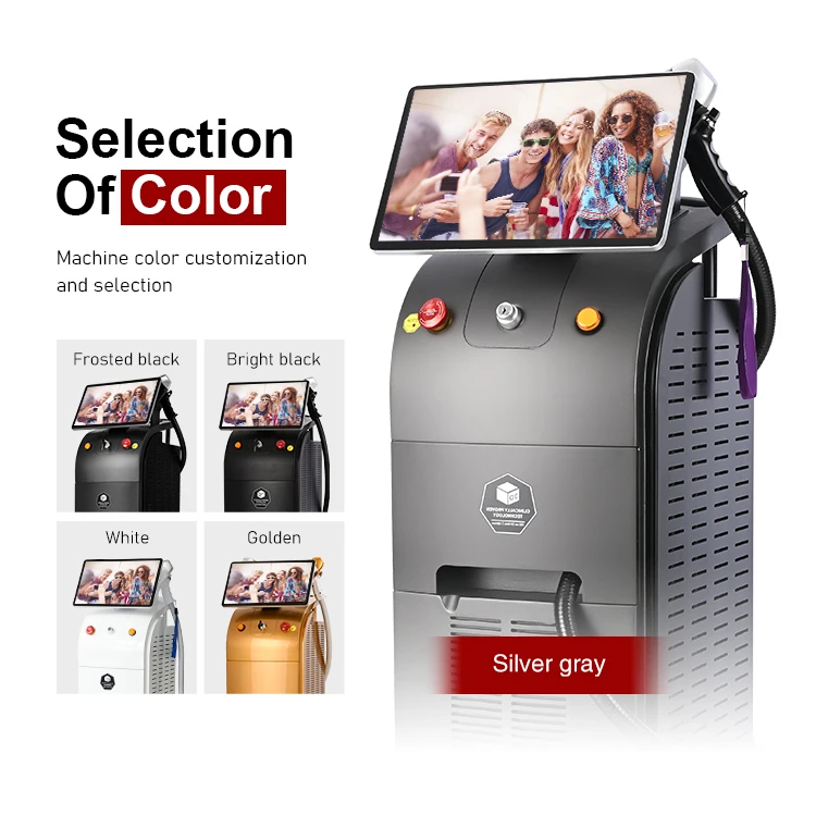 1200W Diode Laser Hair Removal Machine 1064nm Permanent Germanium Laser 4 Wavelengths Beauty Equipment from Russia