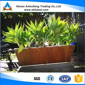 corten steel planter unique appearance economical and durablesteel planter box