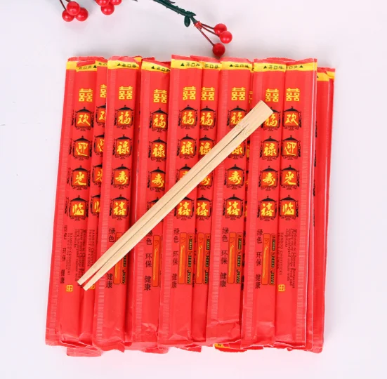 Fully Packed Customized High-end Design Paper Bags Japanese Disposable Bamboo Chopsticks Set Price Chop Sticks With Logo Emblem