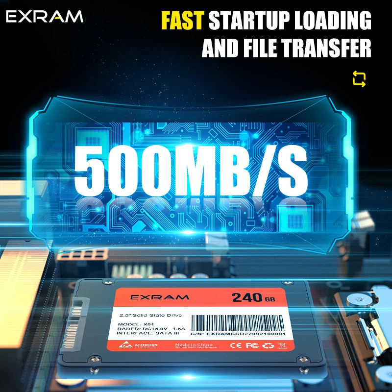 EXRAM 2023 Wholesale High Quality 2.5inch  SSD 120 GB 240 GB 480 GB