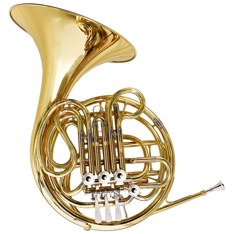 Musical Instrument French Horn 4 Keys F/b Flat Nickel plated Brass Body Gold Professional Double French Horn