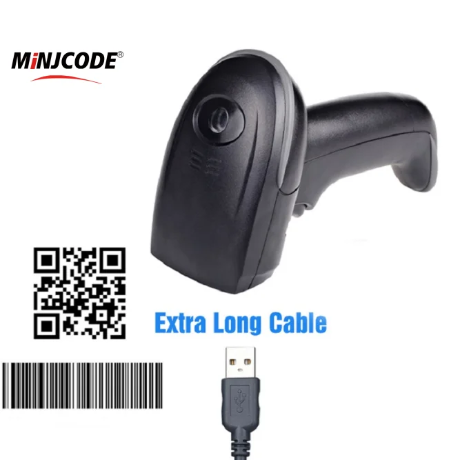 Сканер Qr-кода Mj2290 2D считыватель штрих-кодов Usb проводной датчик изображения Cmos Pdf417 Aztec поддержка экрана Mac для