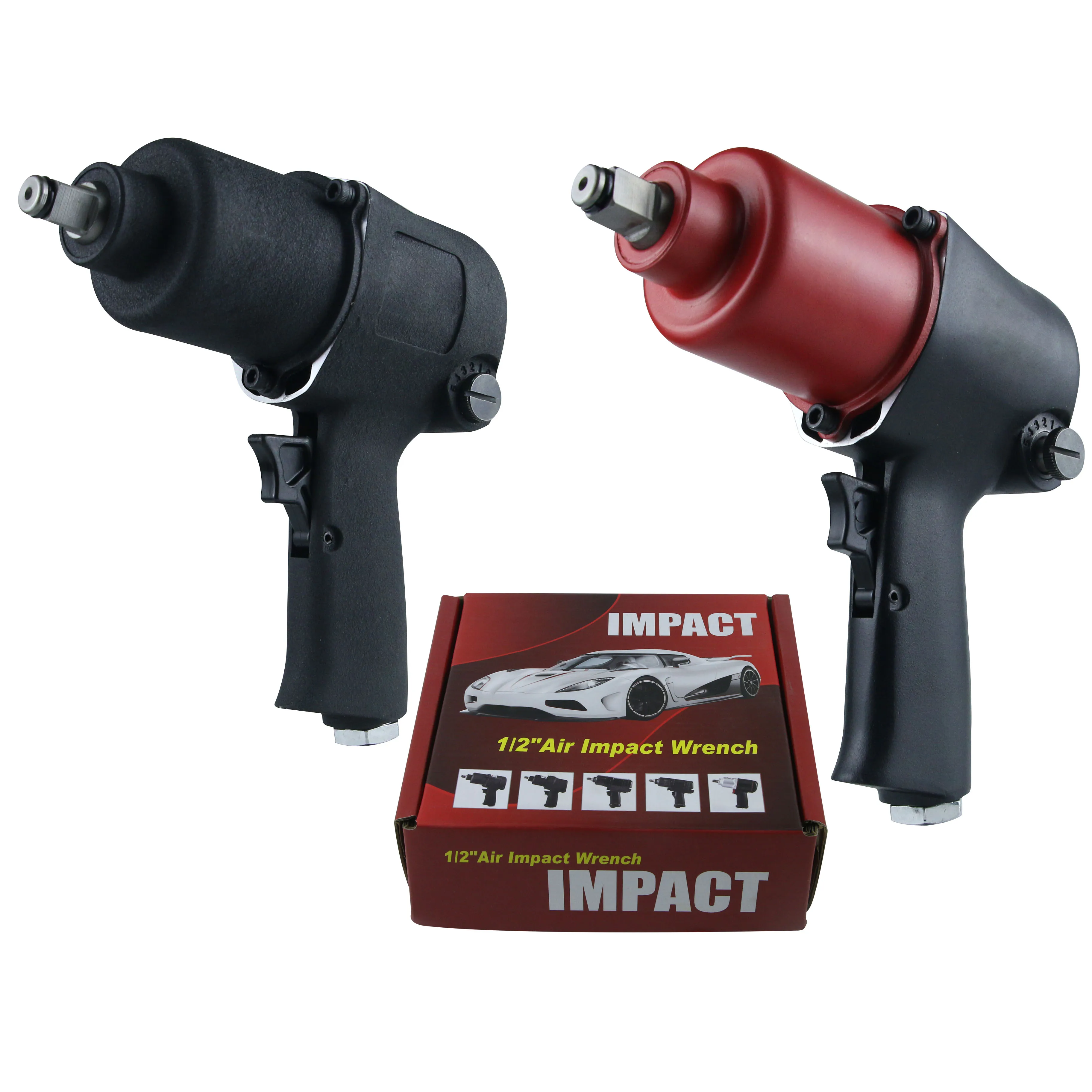 KIUIA 1/2 Air Impact Wrench Heavy Duty Twin Hammer Air Tool Pistola De Impact Car Tyre Customizable OEM Supported by Supplier