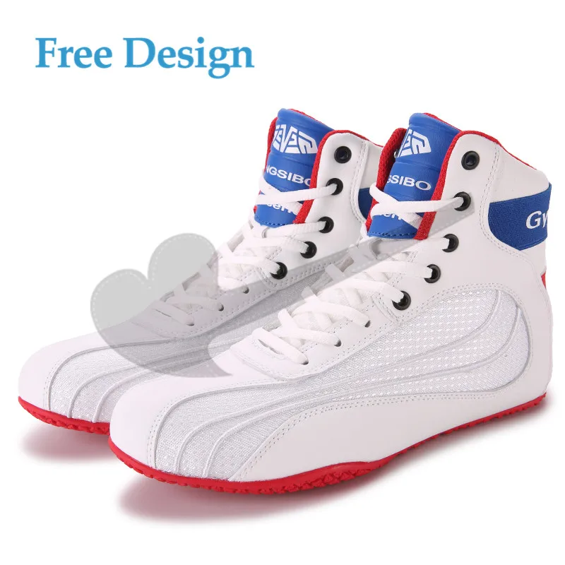 Custom Fitness Professional High Top Breathable Oem Odm Mens Boxing Shoes Wrestling Boots