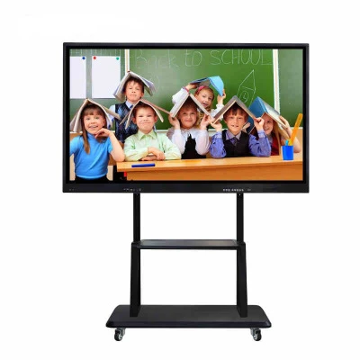 WEIER 75 ' interactive flat panel all in one active smart bod all in one education pc interactive whiteboard