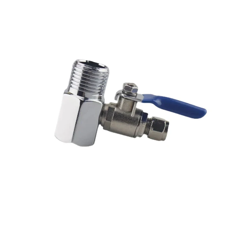 1/2' To 1/4' Valve Ball Valve Tee Connector Quick Connect RO Feed Water Adapter Valve