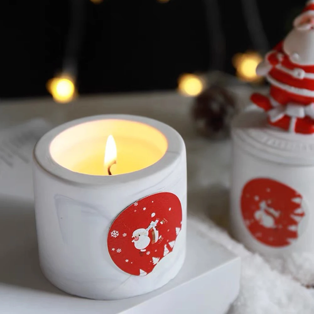 Santa Claus luxury candles luxury scented soy wax candle dropship luxury label candle