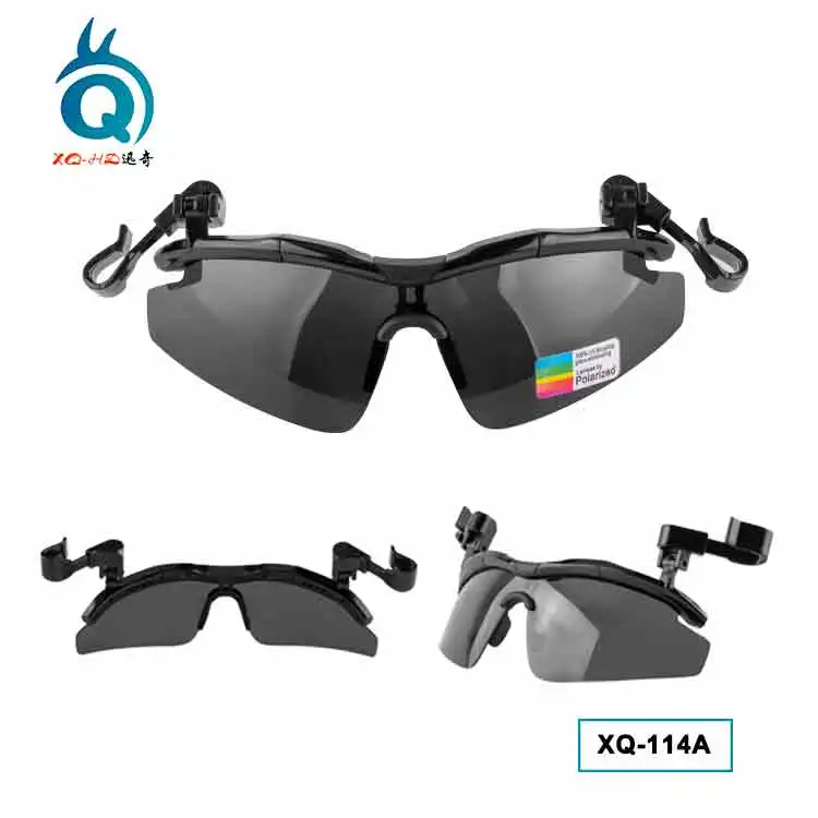 fashion custom sports driving shades cycling HD polarized  fishing cap clip on sunglasses golf glasses