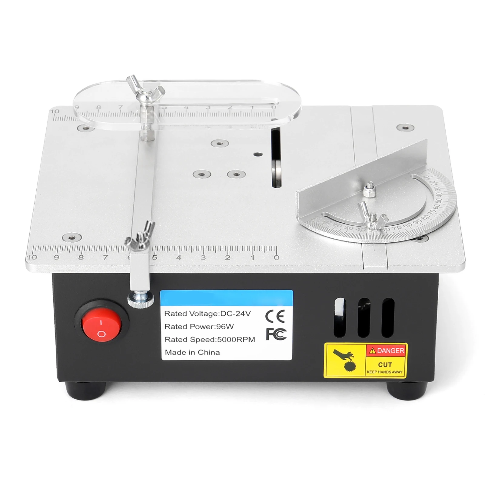 96W Mini Multifunctional Table Saw Electric Desktop Saws Small Household DIY Cutting Tool Woodworking Bench Lathe Machine