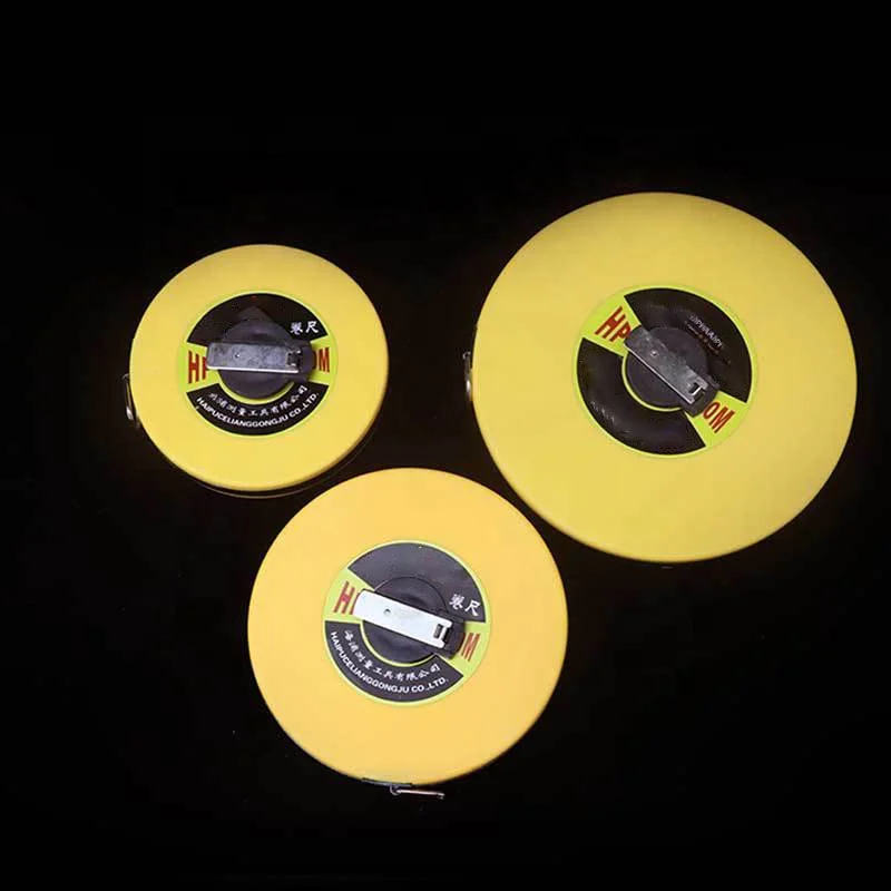 Wholesale 20m 30m 50m Soft Meter Fiberglass Measuring Tape Skyasia Cinta Metrica Fiber Water Proof Leather Tape Measure