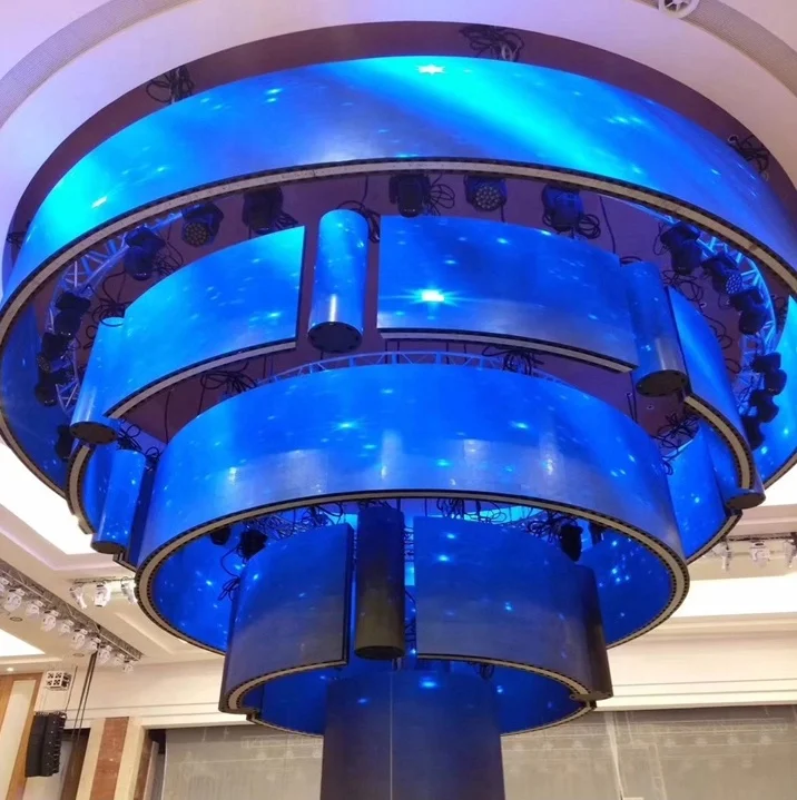 Curved Led TV Screen Full Color Indoor Module P3 Flexible LED Screen Display