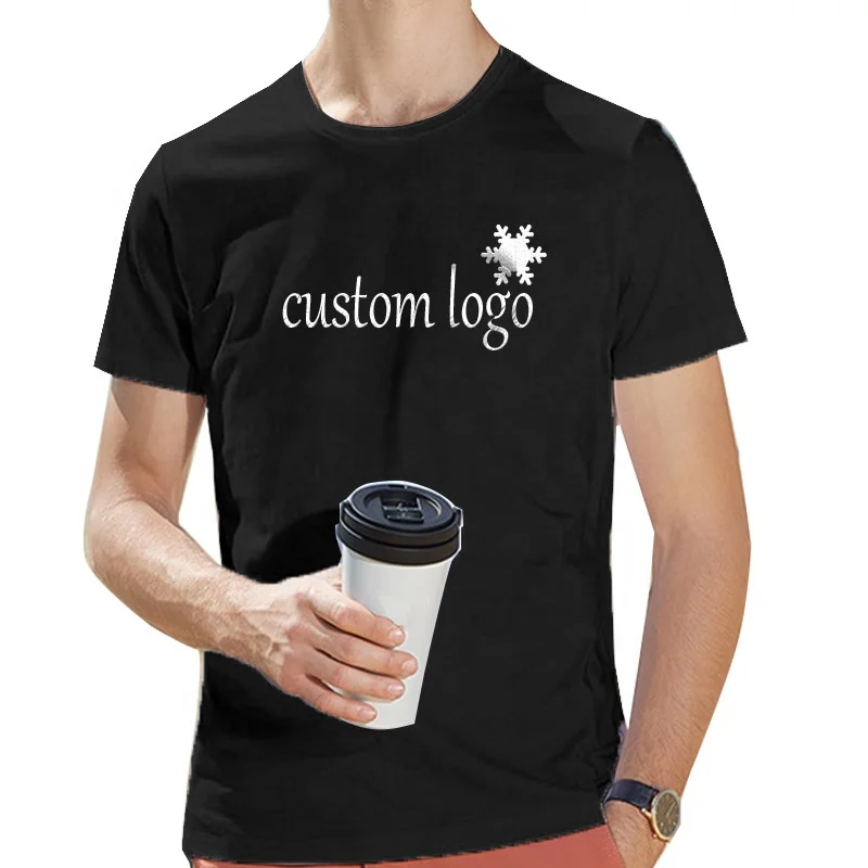 Fashion street wear boys silver foil t shirt reflective logo printed gold t-shirt unisex cotton poly blend t shirt in bulk
