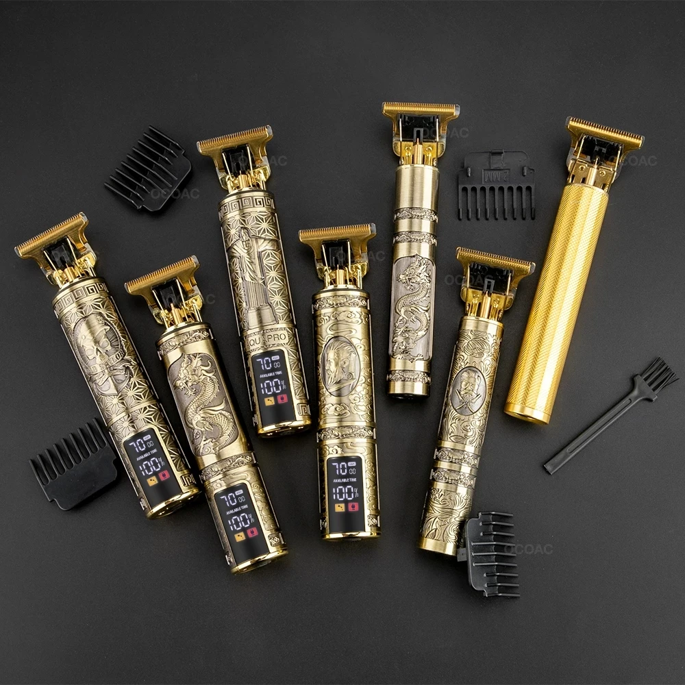 Usb Rechargeable Gold Mini Professional Hair Cutting Cut Barber Cordless Electric Hair Clipper Men Hair Trimmer