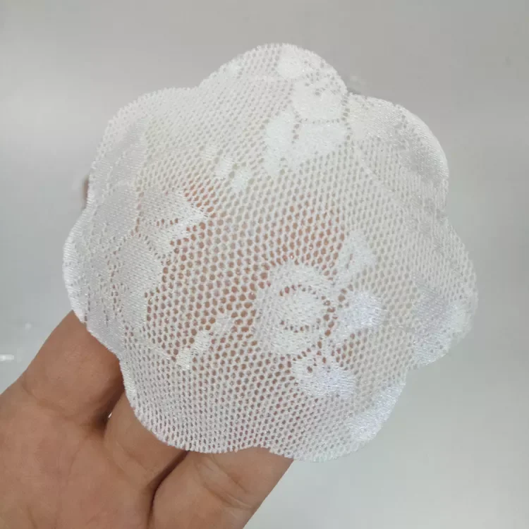 Lace Silicone Breast Pasties Pads Reusable invisible Adhesive Flower shape and round Nipple Covers