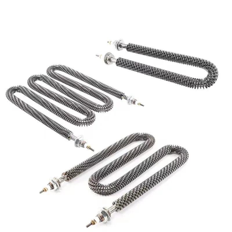 Finned Tubular 220 Volt Electric Heating Element For Oven Tube Type Heater