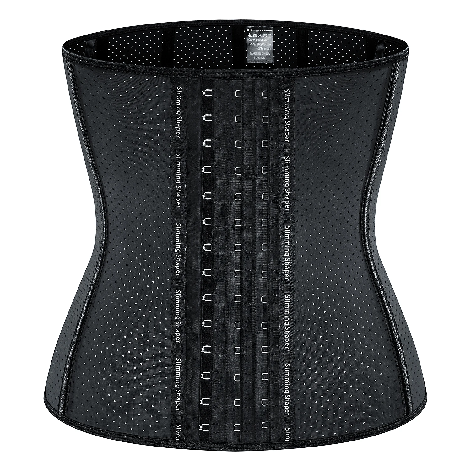 Private Label Women Bustiers Corset Cincher Steel Bones Latex Adjustable Slimming Shaper Hook Waist Trainers Corset For Ladies