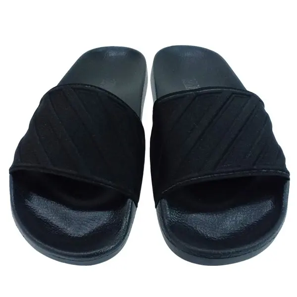  Простые тапочки EVA горячие стили 2021 красочные для мужчин полностью черные-Сделано в VIETNA Лучшая цена