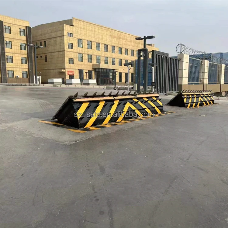 Anti-terrorist heavy duty full automatic car park galvanized traffic barriers/door blocker