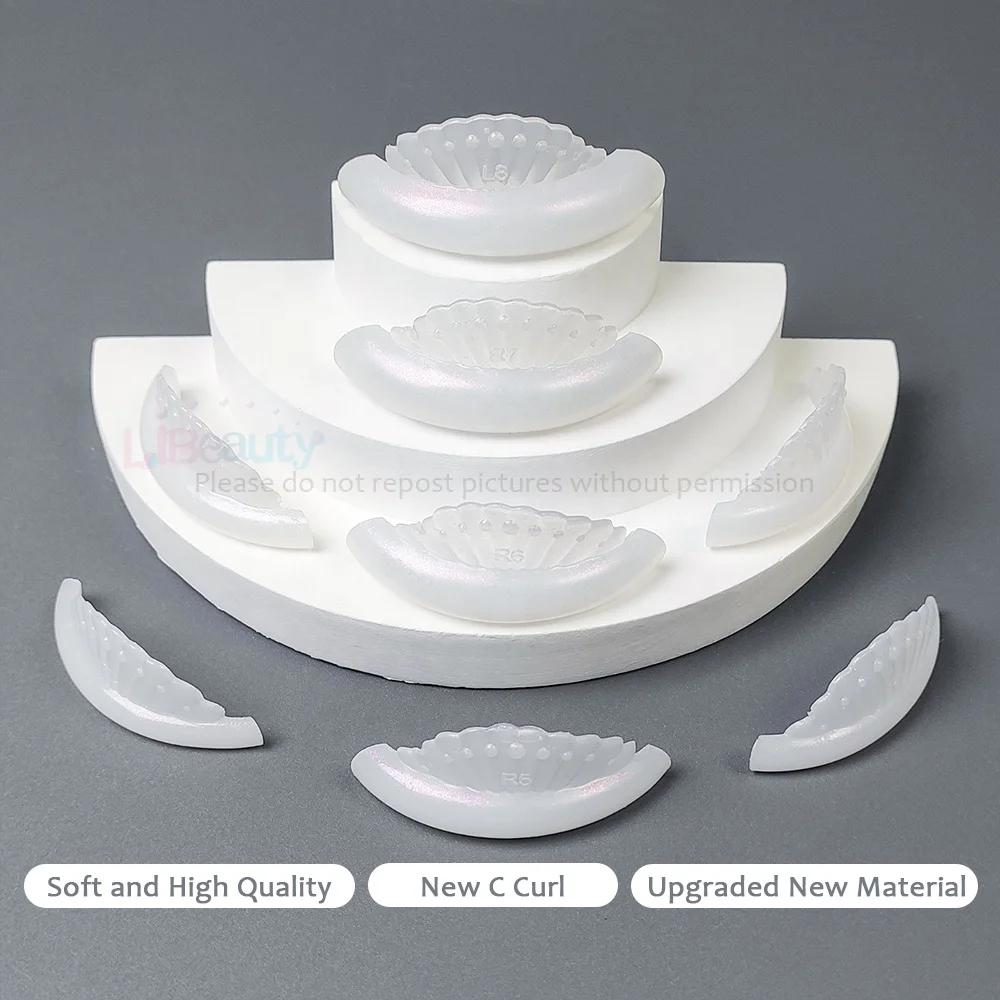 Wholesale Eyelash lifting rods New Glitter color Lash lift silicone Customization Eyelash perm pad Professional Lash lift shield