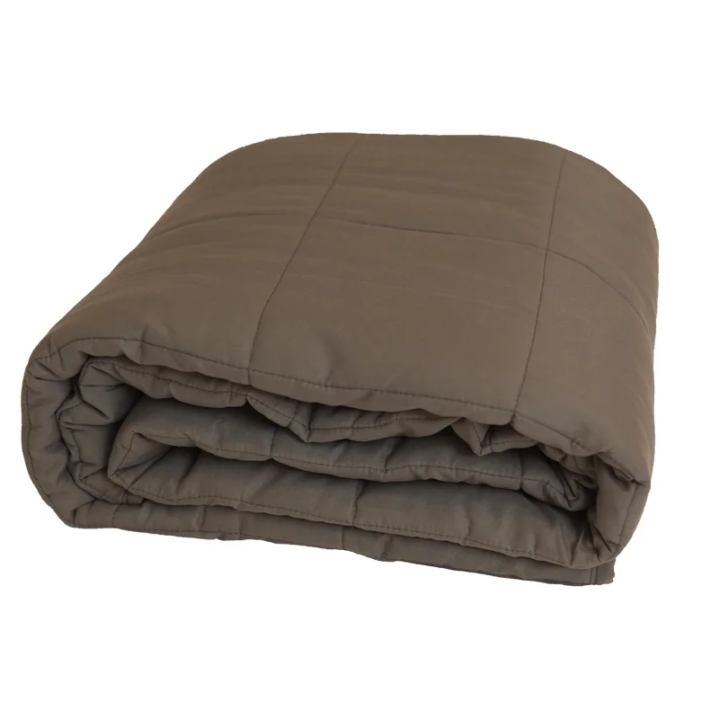 Premium Heavy-Weighted Soft Cooling Dark Grey Bare Home Blanket for Adults All Seasons Use Nontoxic Glass Beads Better Sleep