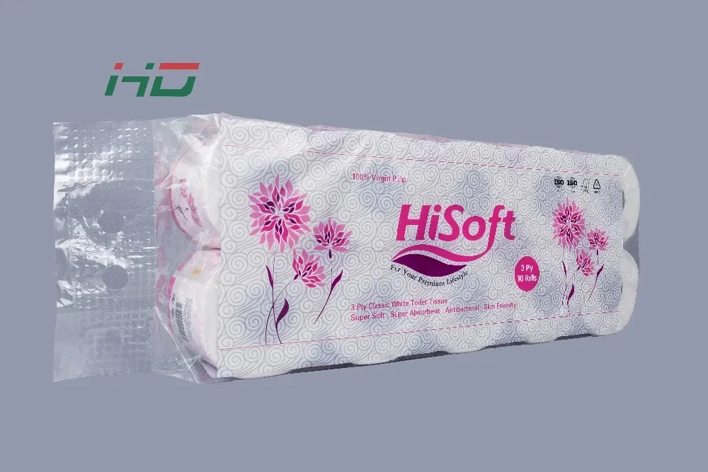 In Stock Rolls Virgin Wood Pulp White Butterfly Printed 2 Ply Toilet Paper 24 48 96 Rolls