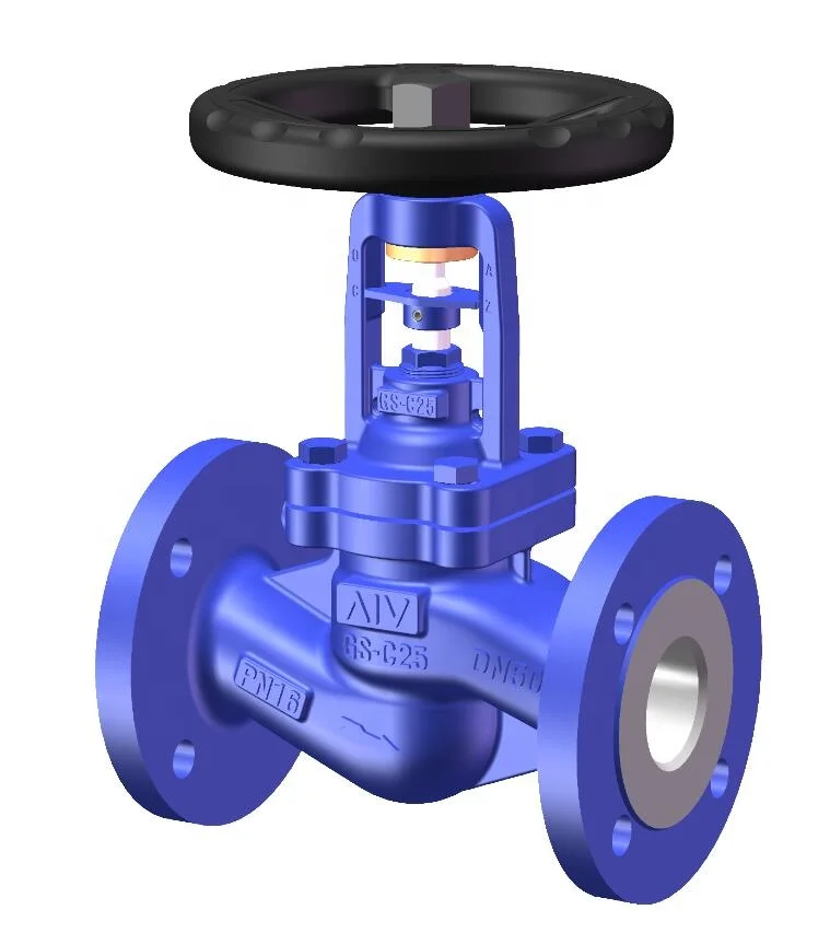 
Chinese factory low price cast steel bellow seal globe valve with flange end for steam system 