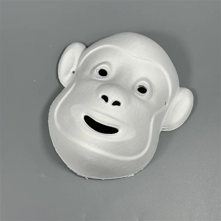 White pulp DIY Paper Mask for Halloween party Carnival face Mask for art painting and decoration