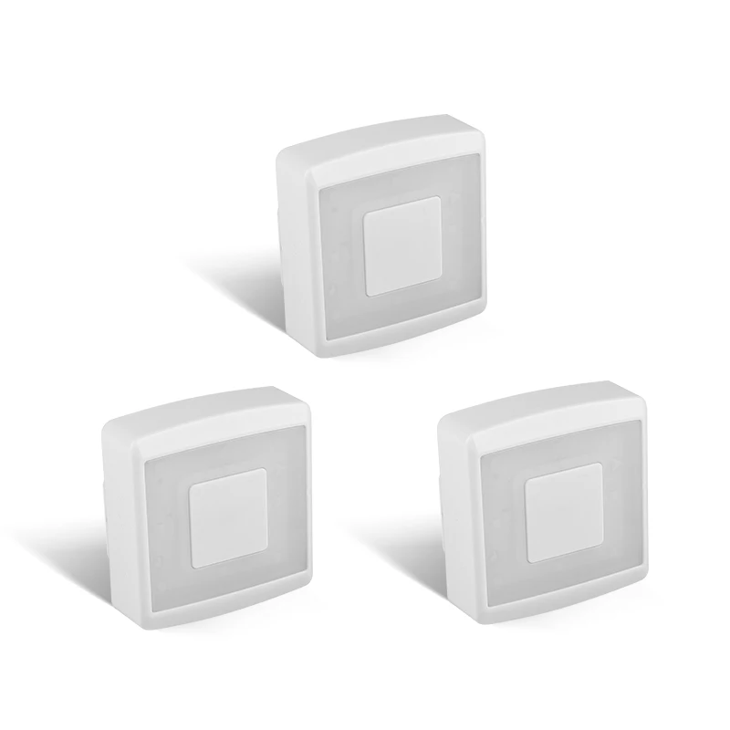  Ночник 8LED упаковка из 3 светодиодных сенсорных аккумуляторов для помещений гостиной площади CN;ZHE современный переключатель ВКЛ-ВЫКЛ * AAA