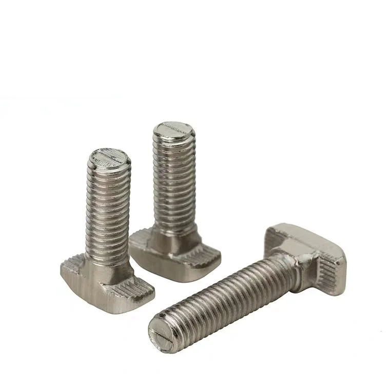 Shanghai YH Custom Stainless Steel A2-70 M6 M8X25 T Head T Bolt And Nut for Aluminum Profile