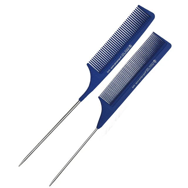 Custom Logo Professional Hot Comb Antistatic Plastic Carbon Fiber Combs Barber Hair Comb for Salon