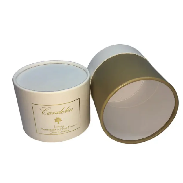 Factory Hemp Essential Oil/Candle/Cosmetic/Bottle Cardboard Color Round  Tube Custom Candle Jar with Lid and Gift Box