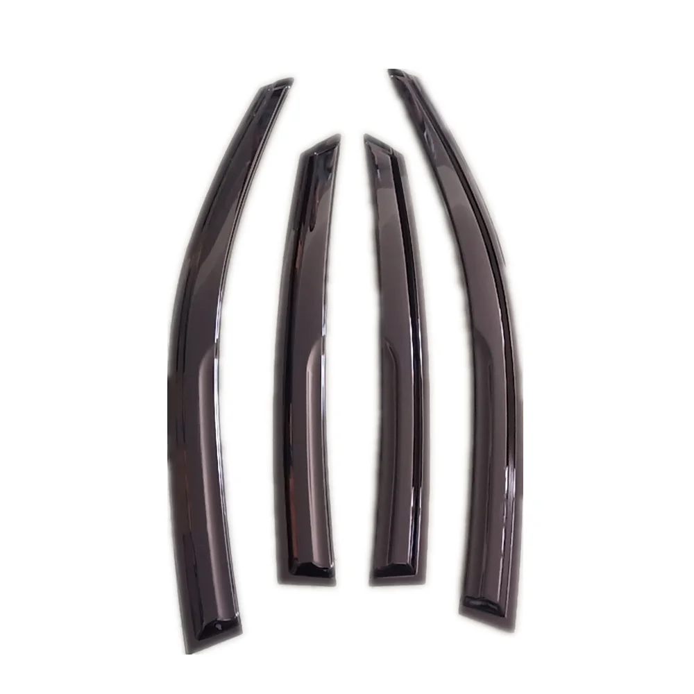 1.2MM PMMA New Car Models Door Rain Sun Visor Window Deflectors Black Door Visor For Rush 2018