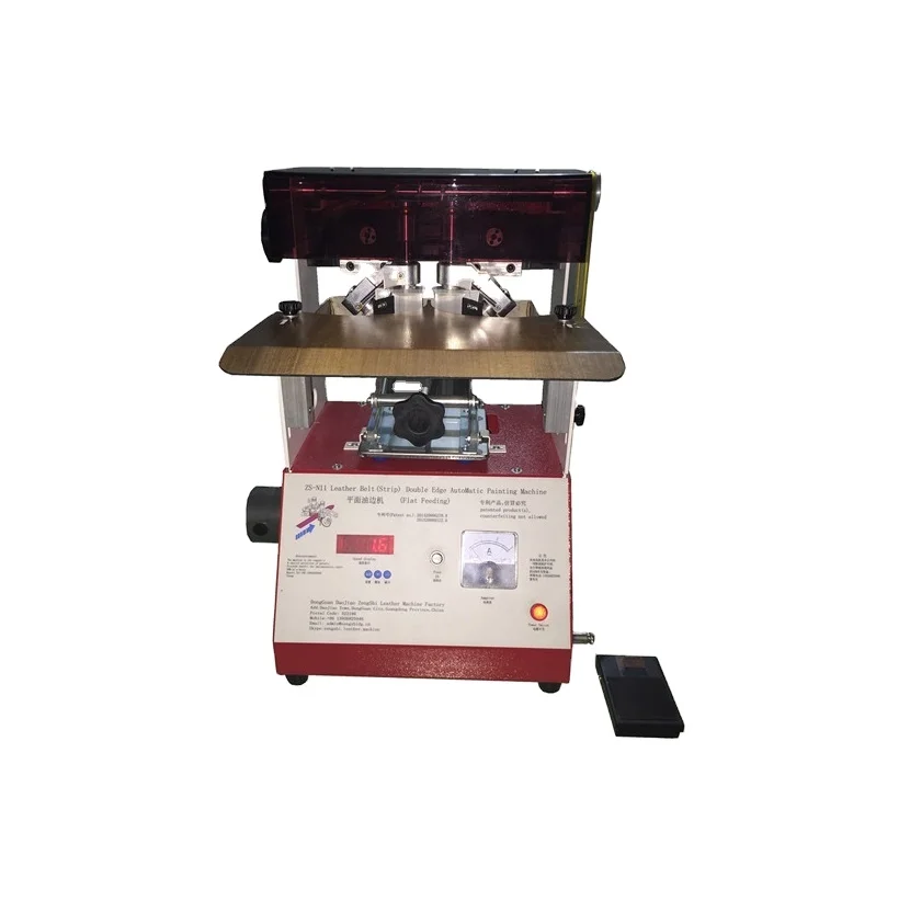 leather belts double edges painting machine