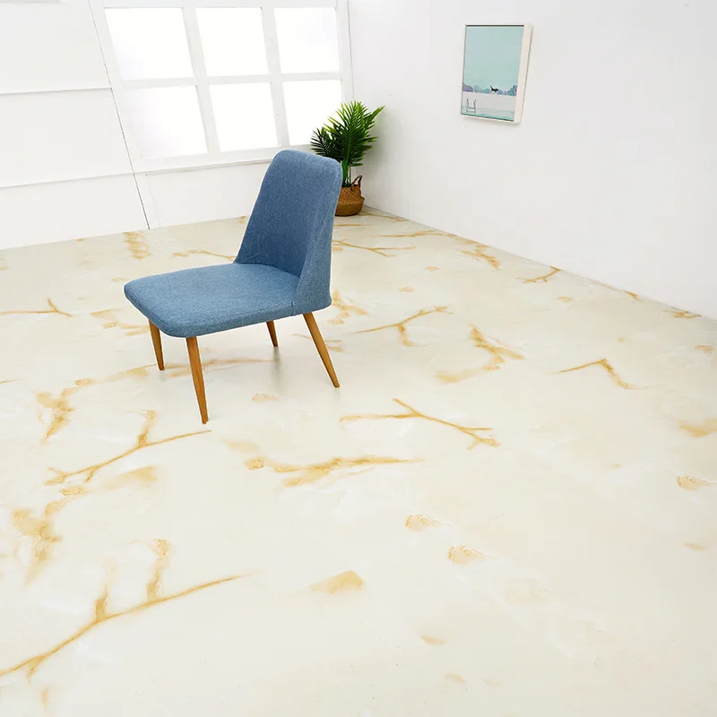 Best Price PVC floor self adhesive sheet peel and stick flooring tile Wood grain healthy floor