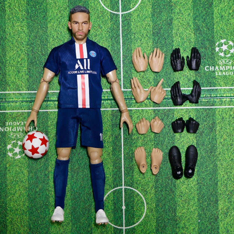 OEM custom hot sale mini soccer action figures Neymar resin plastic ABS PVC mini action figure models for collection