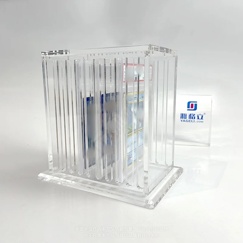 Yageli Custom SIze Acrylic 20 Slot Graded Cards Storage Box Pokemoned Cards Protectors
