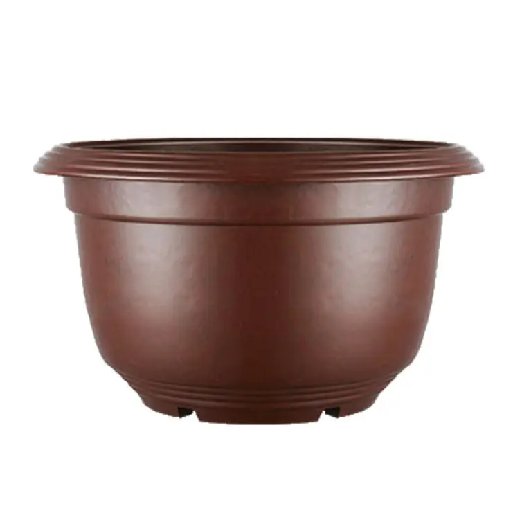 Extra Large Disposable BF Brown Dragon Pot Black Plastic Flower Pot Planting Fruit Tree Cultivation Seedling Pot Brown Thick