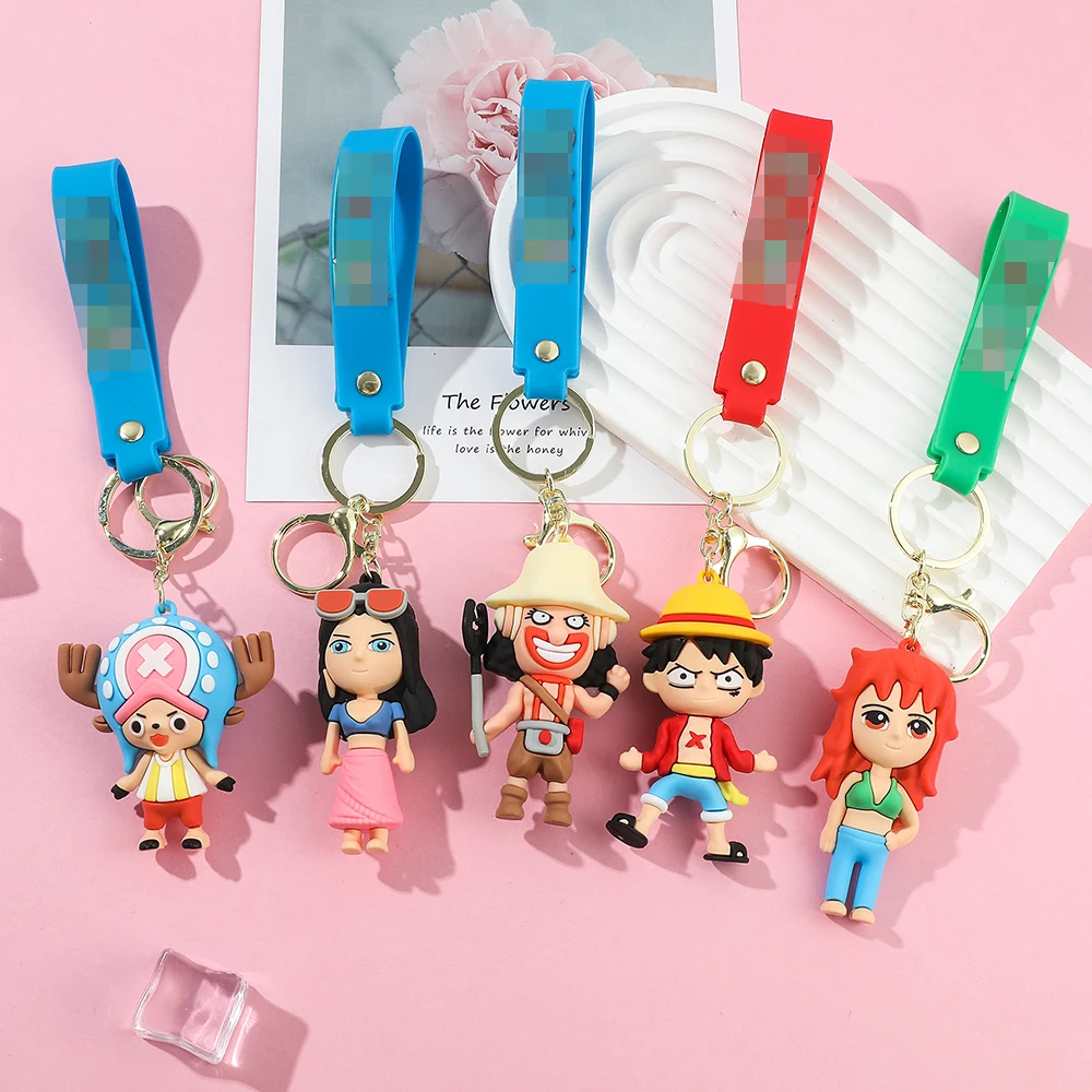 LC188 LC304 Багги Leffy Gear 5 Nami Sanji Zoro 3D ПВХ брелок креативный мультфильм аниме силиконовая кукла кулон украшение