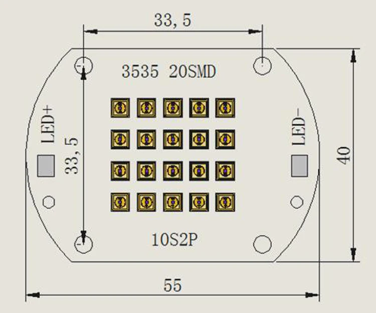 DC12V 2 Вт DC50V высокой эффективности 10W 265nM 275nM 295NM 3535 SMD глубокий ультрафиолетовых лучей UVB UVC светодиодные модули для