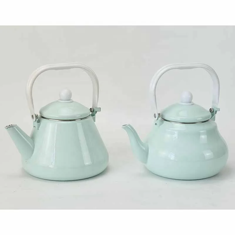 green enamel pot set cookware kettle bucket