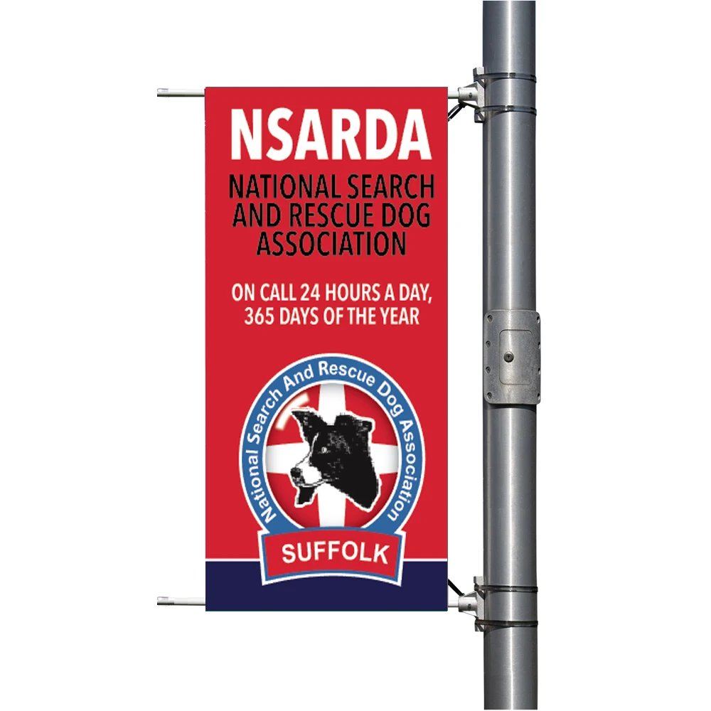 Newly Advertising Light Pole Banner Outdoor Street Flag for Decoration and Promotion