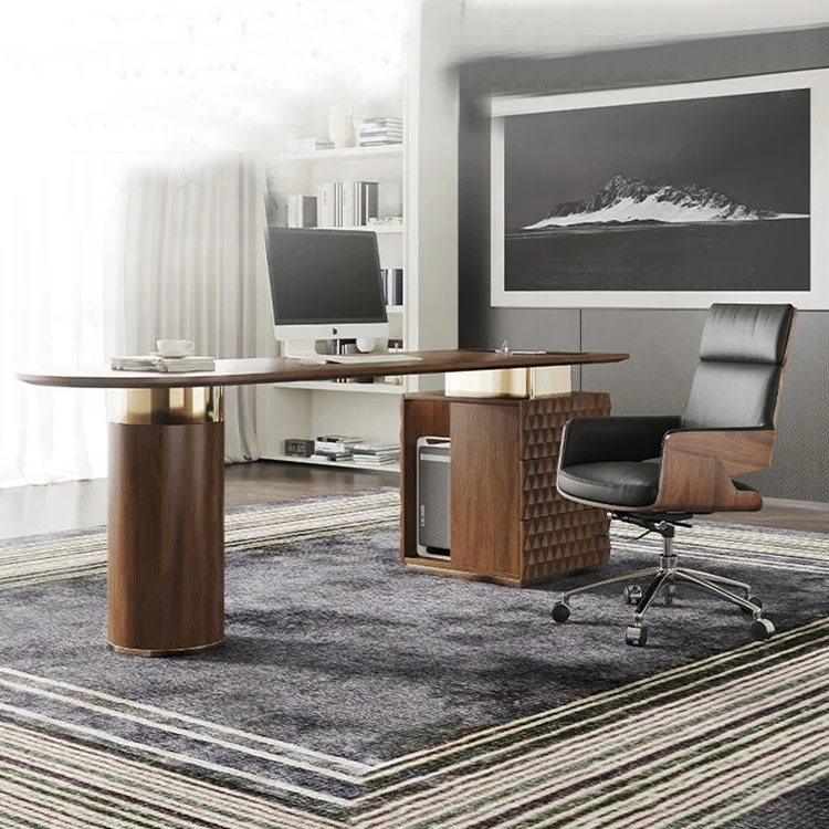 Home office simple Computer Desktop teak wood study desk study table desk wooden study desk