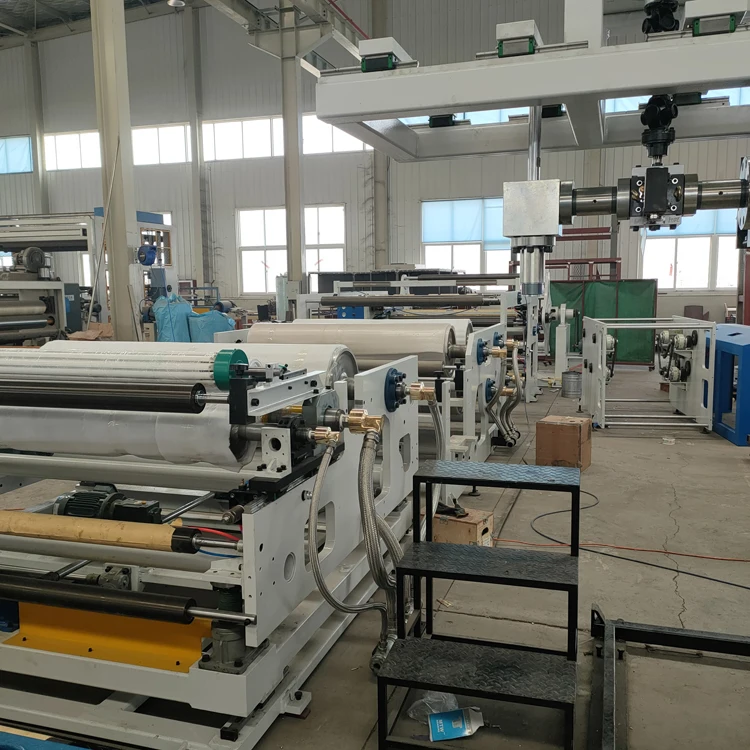 Extrusion coating lamination TPU membrane casting laminating machine T die extrusion laminating machine