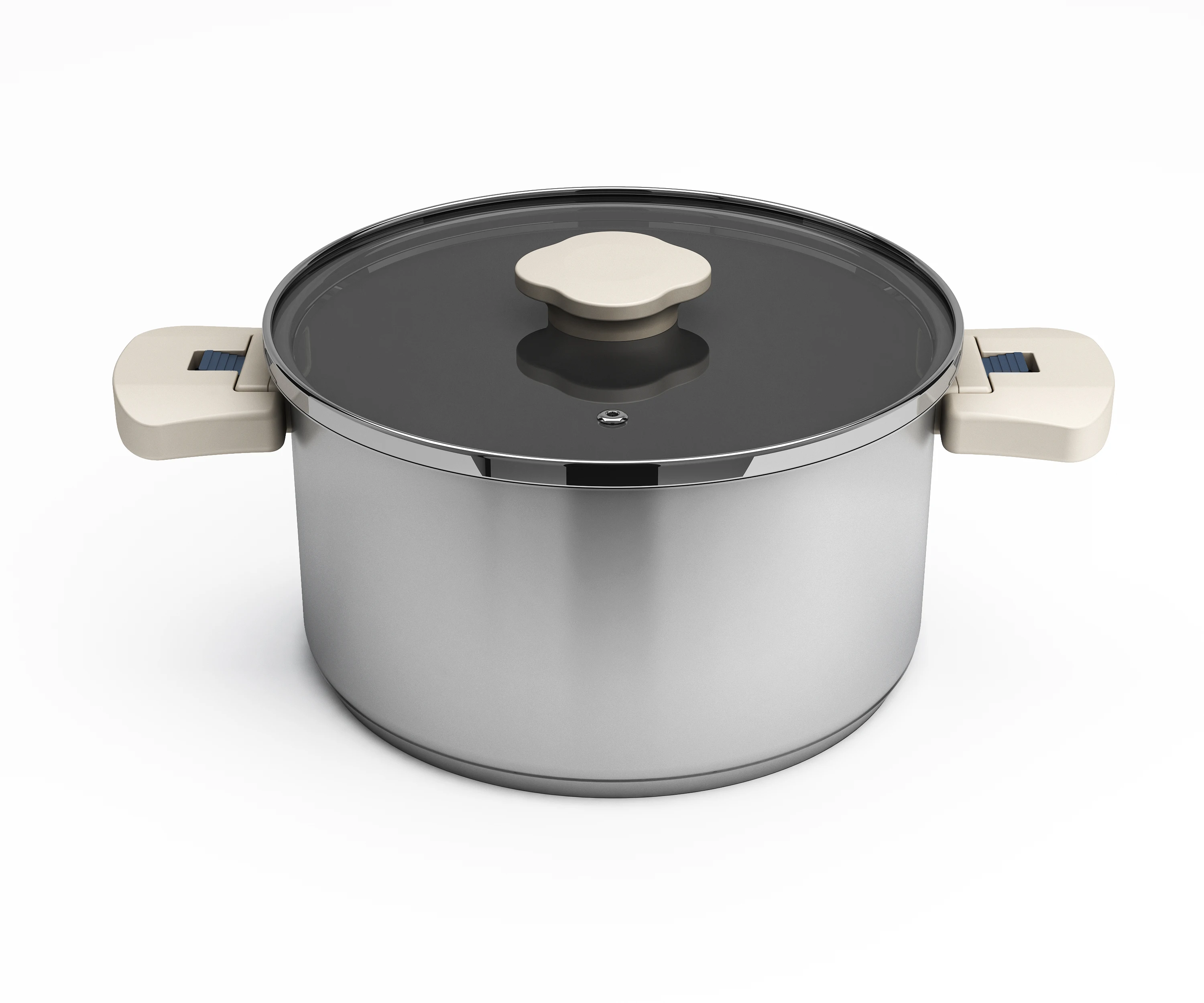 Newest Design Hot Sell Foldable Casserole Stainless Steel pots 3 Pcs Kitchen Casserole Hign Quality Stackable pots set