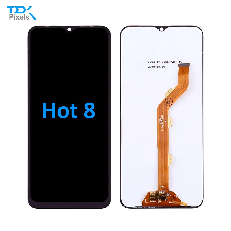 Lcd for phones techno for infinix hot 8 10 X626 X571 mobile phone screen lcds and itel phone screen replacements tecno camon