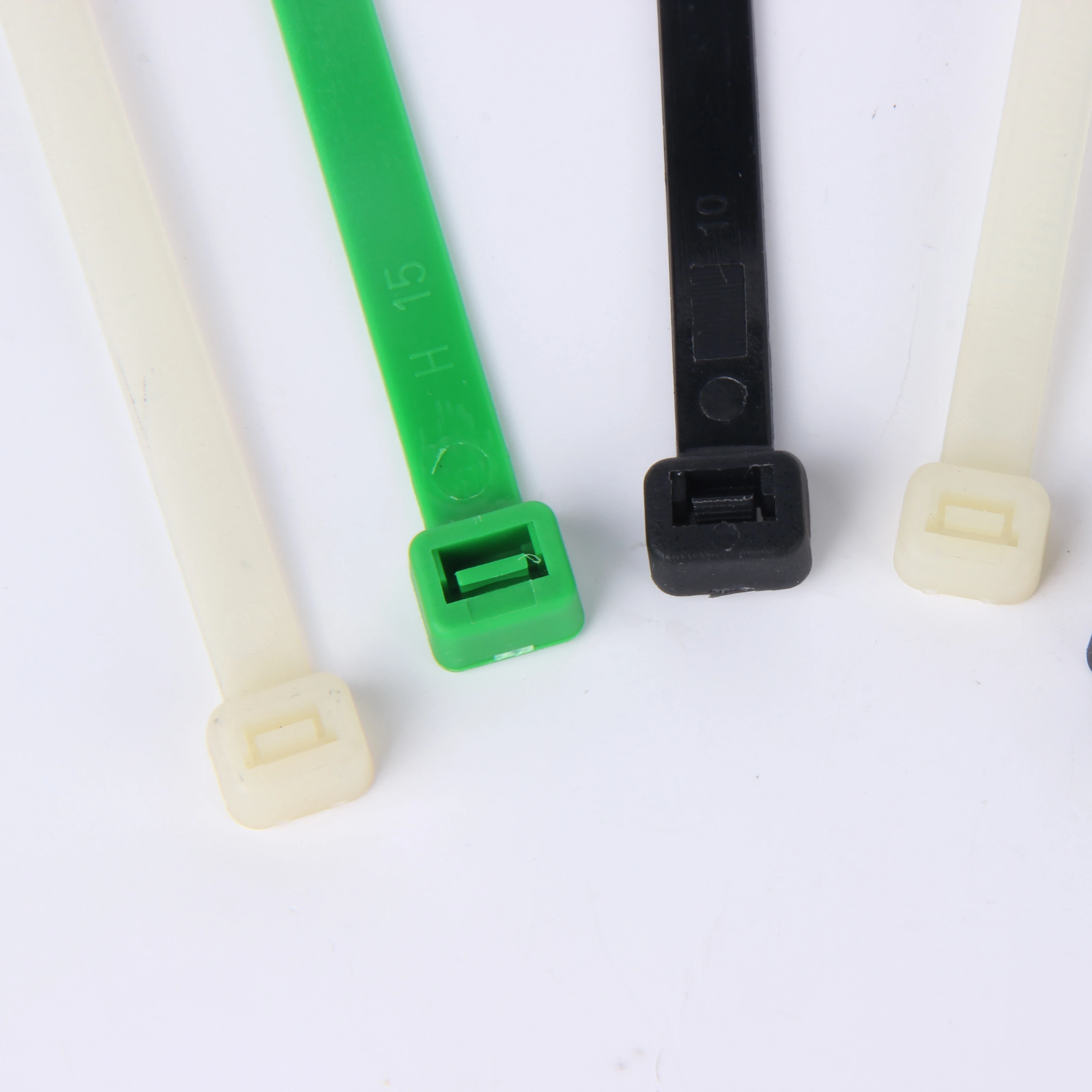 Customized length auto printed logo 300mm nylon cable ties