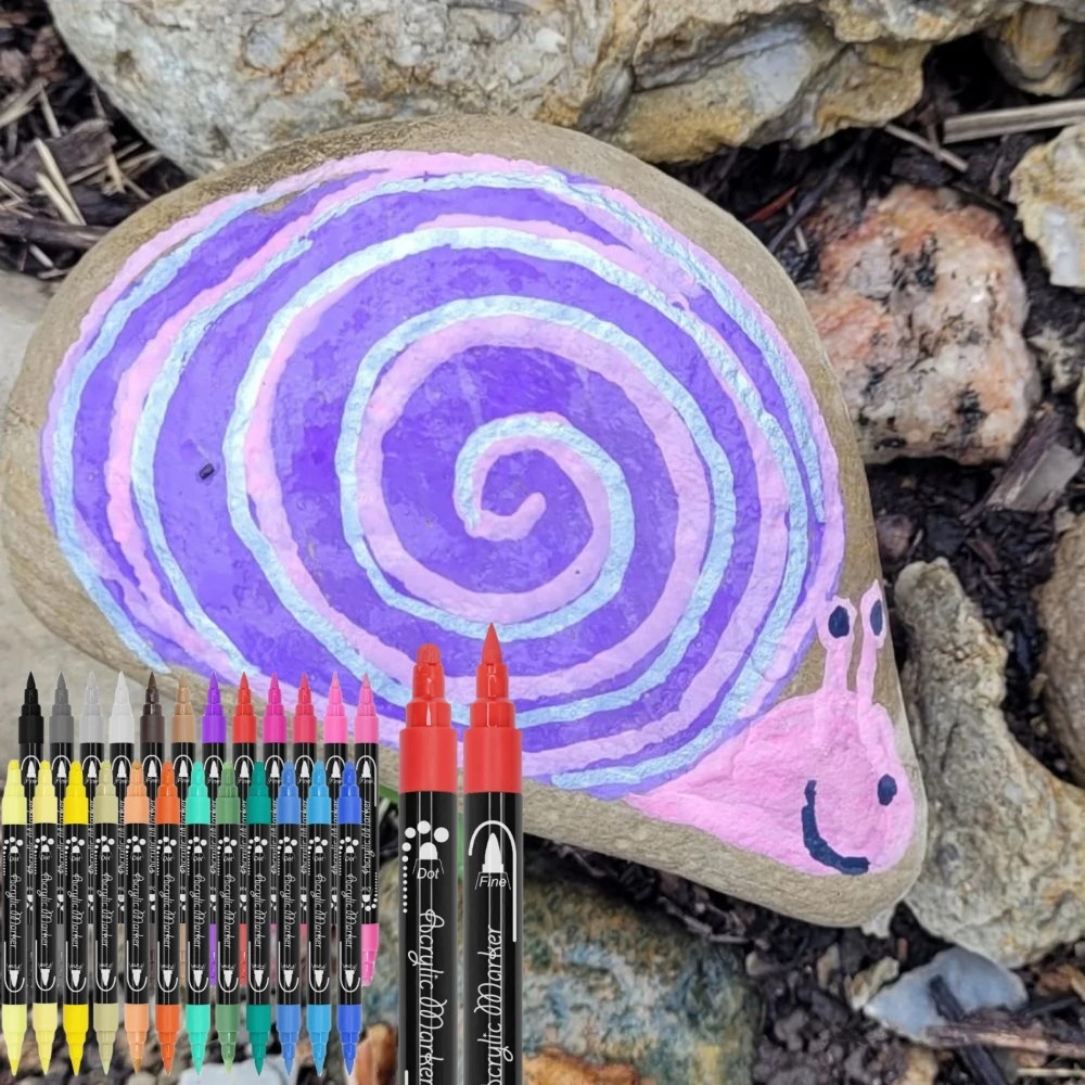 KHY Hot New Product 6/12/24/30/35/36/60 Color Nib Acryl Paint Maker Tips Branded Kit Draws Market Acrylic Marker Pen