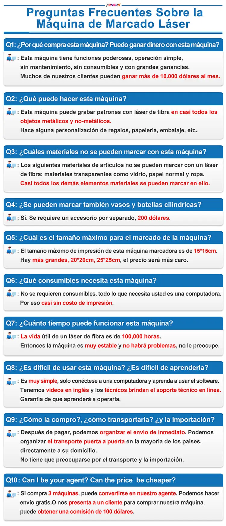 Funsun 10W 20W 30W 50W Desktop Multifunctional Fiber Laser Marking Machine for Metal Steel Aluminum Engraving