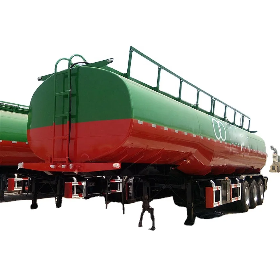 High Quality Used Semi Trailer Fuel Tanker 33000 Litres Fuel Oil Transportation 3 Axles Tanker